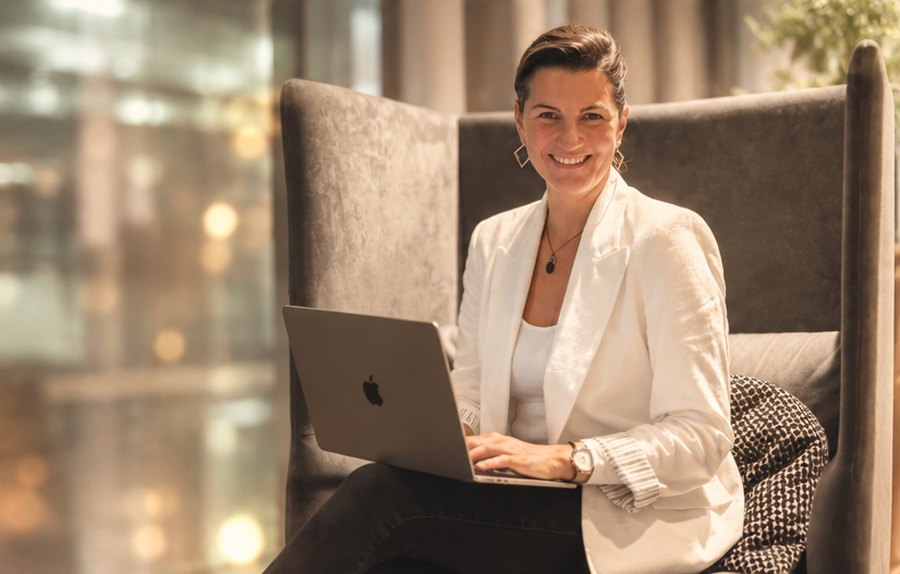 Isidora Grau bei der Arbeit